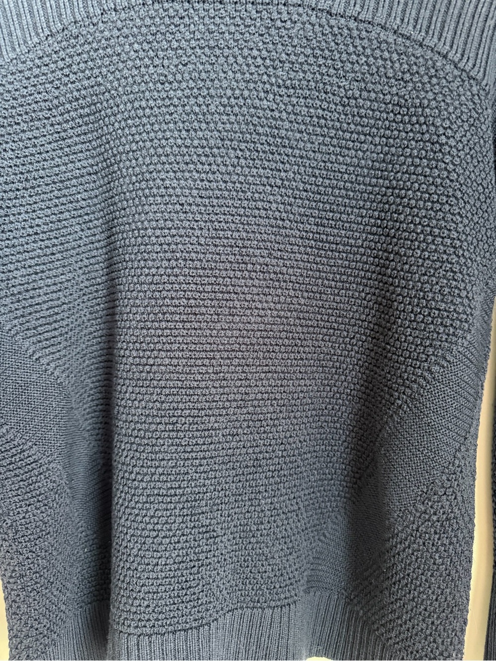 Lululemon Warm & Restore Mock Neck Wool Knit Sweater Size 6 Blue - Picture 4 of 11